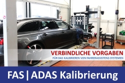 Bei der Kalibrierung an Fahrerassistenzsystemen (FAS | ADAS) von Fahrzeugen gibt es einiges zu beachten. Sie sind in der Verantwortung. Machen Sie sich schlau.
